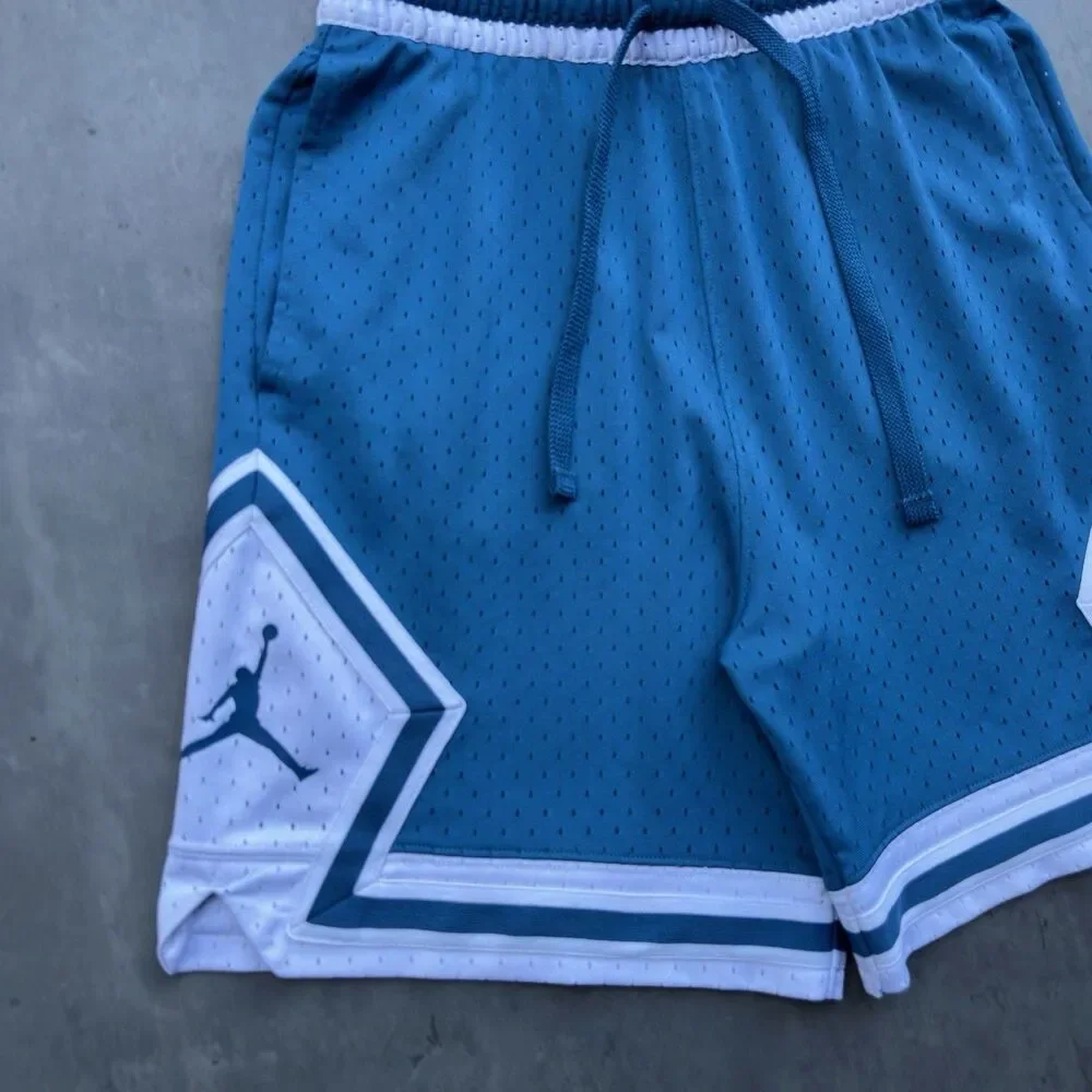 Jordan Nike Diamond Men’s Dri-FIT Basketball Shorts Small DX1487-457 Blue White